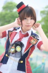 akb48 blouse cosplay hinomura_uta jacket miniskirt shinoda_mariko_(cosplay) skirt top_hat vest rating:Safe score:0 user:nil!