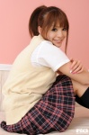 bed blouse haruna_megumi kneesocks pleated_skirt ponytail rq-star_466 school_uniform skirt sweater_vest rating:Safe score:0 user:nil!