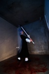 cosplay crona purple_eyes purple_hair robe soul_eater sword yuyu_kaname rating:Safe score:0 user:pixymisa