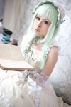 clair_vaux_bernardus cosplay dress elbow_gloves gloves green_hair hairband momose_riyu umineko_no_naku_koro_ni rating:Safe score:0 user:nil!