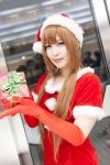 dress elbow_gloves gloves narihara_riku santa_costume stocking_cap rating:Safe score:0 user:pixymisa
