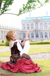 beatrice braid choker cosplay gown orange_hair saku umineko_no_naku_koro_ni rating:Safe score:0 user:nil!