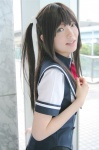 cosplay miniskirt namada pleated_skirt sailor_uniform school_uniform seiryuu_tenmu shouryuu_ikusahime_tenmu side_ponytail skirt rating:Safe score:0 user:nil!