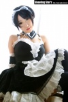 apron cosplay dress elbow_gloves garter_belt gloves hairband kore_ga_watashi_no_goshujin-sama maid maid_uniform please_order_love saku sawatari_izumi thighhighs zettai_ryouiki rating:Safe score:1 user:nil!