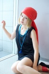 anna_kyouyama bandana blonde_hair cosplay dress kafujioka_takumi pantyhose shaman_king rating:Safe score:0 user:Log