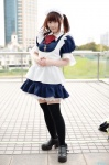 apron cosplay dress hairband konatsu_minato maid maid_uniform original thighhighs twintails zettai_ryouiki rating:Safe score:1 user:nil!