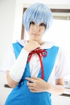 ayanami_rei bandage blue_hair cosplay neon_genesis_evangelion sailor_uniform saya school_uniform rating:Safe score:0 user:nil!
