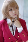 aisaka_taiga azuru blazer blonde_hair blouse cosplay school_uniform toradora! rating:Safe score:0 user:nil!