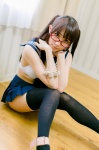 choker cosplay croptop glasses grey_eyes lechat looking_over_glasses original pleated_skirt skirt thighhighs twintails wristband zettai_ryouiki rating:Safe score:2 user:pixymisa