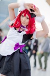 <3 apron bows choker cosplay dress hairbow koyomi love_live!_school_idol_project nishikino_maki red_hair skirt wristband rating:Safe score:0 user:pixymisa