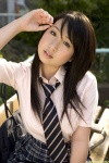blouse bookbag costume dgc_0737 kiriyama_rui pleated_skirt school_uniform skirt tie rating:Safe score:0 user:nil!
