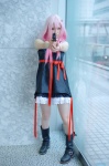 boots choker cosplay dress guilty_crown gun pink_hair touta_miya yuzuriha_inori rating:Safe score:4 user:nil!