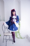 blouse cosplay gokou_ruri hairband mashiro_yuki miniskirt ore_no_imouto_ga_konna_ni_kawaii_wake_ga_nai pantyhose purple_hair purple_legwear shawl skirt rating:Safe score:0 user:nil!