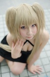 blonde_hair cleavage cosplay dress hazuki_minami hoshina_utau pantyhose shugo_chara! twintails rating:Safe score:3 user:nil!