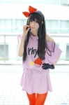 akiyama_mio cosplay hairband k-on! nana one_glove pantyhose tank_top tshirt rating:Safe score:2 user:nil!