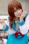 asahina_mikuru cosplay nao_(ii) sailor_uniform school_uniform socks suzumiya_haruhi_no_yuuutsu rating:Safe score:0 user:nil!