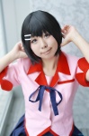 bakemonogatari blouse cosplay hanekawa_tsubasa pleated_skirt ruton school_uniform skirt rating:Safe score:0 user:nil!