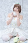 cosplay tagme_character tagme_series thighhighs tiara wedding_gown white_legwear yuni_(ii) zettai_ryouiki rating:Safe score:0 user:nil!