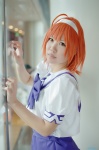 ahoge blouse cosplay hairband kimi_ga_nozomu_eien orange_hair pleated_skirt school_uniform skirt suzumiya_akane yae_maiko rating:Safe score:0 user:nil!