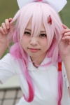cosplay guilty_crown hair_ties hiiragi_haruka nurse nurse_cap nurse_uniform pink_hair twintails yuzuriha_inori rating:Safe score:0 user:pixymisa