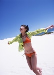 beach bikini flannel_shirt mizutani_sakura ocean open_clothes ponytail side-tie_bikini swimsuit ys_web_032 rating:Safe score:0 user:nil!