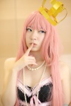 cosplay crown dress megurine_luka necklace pink_hair shirato_miyuki vocaloid rating:Safe score:0 user:pixymisa