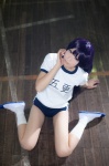 buruma cosplay gokou_ruri gym_uniform kneesocks mashiro_yuki moshimo_kuroneko_ga_ore_no_kanojo_dattara... ore_no_imouto_ga_konna_ni_kawaii_wake_ga_nai purple_hair shorts tshirt rating:Safe score:1 user:nil!