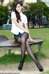 beautyleg_800 black_legwear blouse miniskirt pantyhose sara skirt rating:Safe score:0 user:nil!