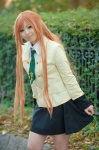 blazer blouse code_geass cosplay orange_hair pleated_skirt school_uniform shirley_fenette skirt tie yuzunyan rating:Safe score:0 user:nil!