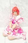 ahoge blouse cosplay houjou_sophie miniskirt nachi pripara red_hair skirt socks rating:Safe score:0 user:nil!