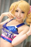 blonde_hair cheerleader cosplay hair_ties juliet_starling lollipop_chainsaw momoiro_reku rating:Safe score:1 user:pixymisa