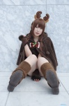 boots cosplay fingerless_gloves hoodie leg_warmers narihara_riku pantyhose reindeer_antlers sheer_legwear shorts tagme_character tagme_series twin_braids rating:Safe score:0 user:nil!