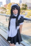 apron bowtie cosplay headband k-on! maid maid_uniform nakano_azusa twintails yurakonnbu rating:Safe score:0 user:pixymisa