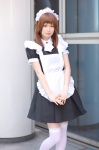 apron cosplay dress hairband kii_anzu maid maid_uniform original thighhighs zettai_ryouiki rating:Safe score:2 user:nil!