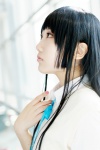 akiyama_mio blouse cosplay k-on! mine ribbon_tie sweater rating:Safe score:0 user:pixymisa