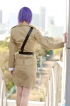 blazer blouse cosplay ghost_in_the_shell kusanagi_motoko military_uniform miniskirt purple_hair skirt thighhighs tie touka rating:Safe score:0 user:nil!