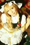 apron blonde_hair blouse braid cosplay hanamura_misaki jumper kirisame_marisa touhou witch_hat rating:Safe score:1 user:nil!