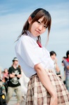 amaguri_irufu blouse cosplay kissxsis pleated_skirt ribbon_tie school_uniform skirt suminoe_riko rating:Safe score:0 user:pixymisa