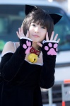 animal_ears bell cat_ears collar cosplay dress inami_yuri original rating:Safe score:0 user:pixymisa