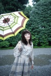 ayase_haruka blouse ns_eyes_448 rain skirt umbrella rating:Safe score:0 user:nil!
