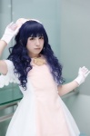 blue_hair cardcaptor_sakura cosplay daidouji_tomoyo dress gloves hairbow rissu wings rating:Safe score:0 user:nil!
