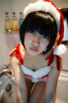 bathroom bathtub cleavage cosplay dress original santa_costume sayaka stocking_cap rating:Safe score:0 user:nil!
