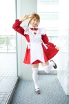 ahoge apron arika_yumemiya chippi cosplay maid maid_uniform my-otome school_uniform thighhighs twin_braids rating:Safe score:0 user:nil!