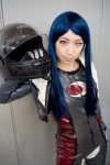blue_hair cosplay gloves kuga_natsuki miyuki motorcycle_helmet my-hime racing_suit rating:Safe score:0 user:nil!