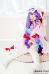 cosplay dress hat patchouli_knowledge purple_hair robe saku sweet_garden thighhighs touhou zettai_ryouiki rating:Safe score:1 user:nil!