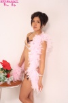 bikini feather_boa matsuyama_mami side-tie_bikini swimsuit rating:Safe score:0 user:nil!