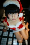 bathroom cosplay dress original santa_costume sayaka stocking_cap rating:Safe score:1 user:nil!