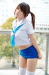 cosplay misaki original pantyhose sailor_uniform school_uniform shorts shorts_pull thighhighs twintails rating:Safe score:5 user:nil!