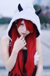 cosplay dress hoodie horns red_hair tagme_character tagme_series utatane_orepa rating:Safe score:0 user:nil!
