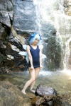 blue_hair cirno cosplay hairbow lenfried one-piece_swimsuit school_swimsuit swimsuit swimsuit_pull touhou wet wings rating:Safe score:0 user:nil!